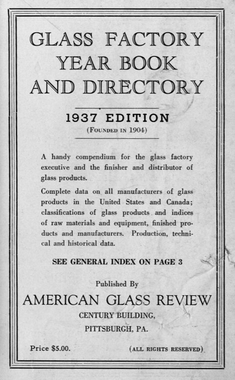 glass fasctory year book